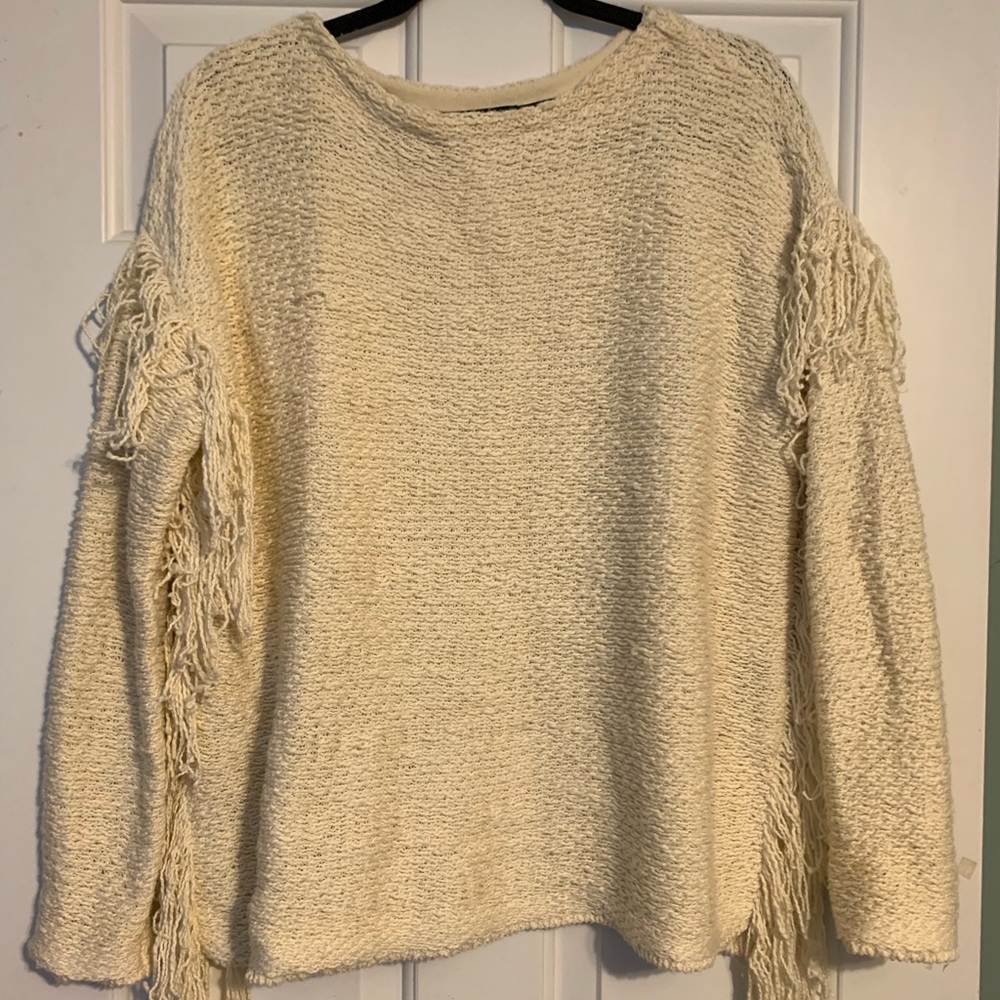 Lauren by Ralph Lauren fringe sweater